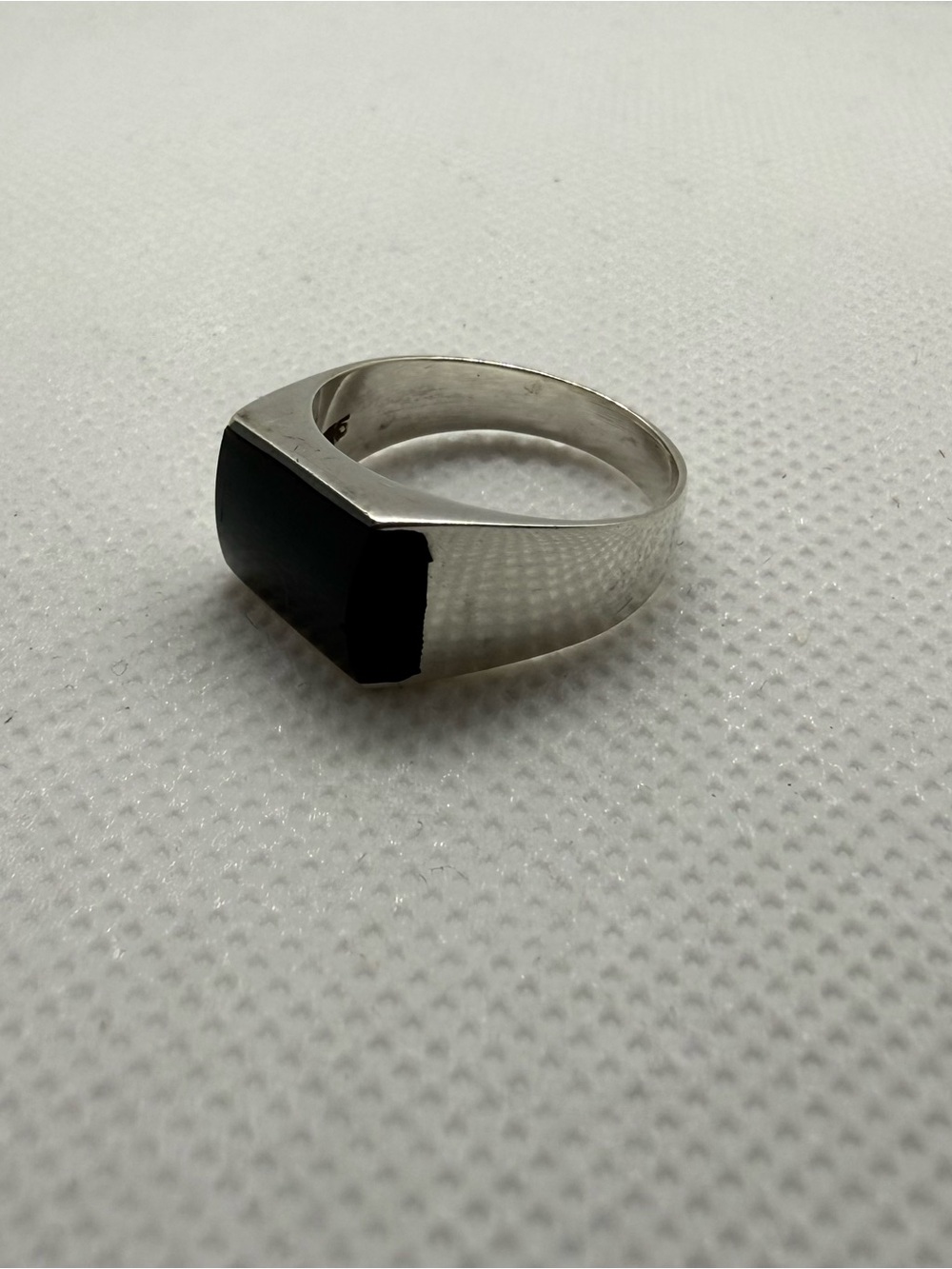 Black Onyx Stone 925 Sterling Silver Ring Made in Mexico